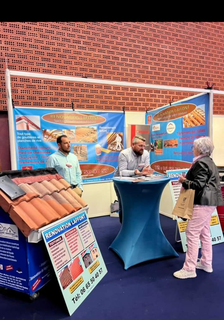 présence de l'entreprise rénovation Laffont au salon de l'habitat